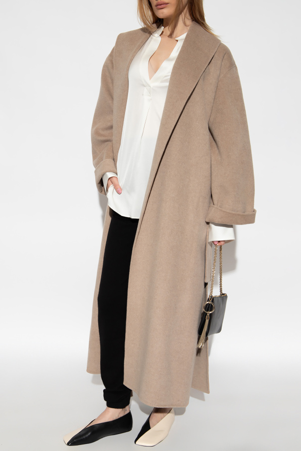 Beige Trullem Wool Coat By Malene Birger Vitkac GB